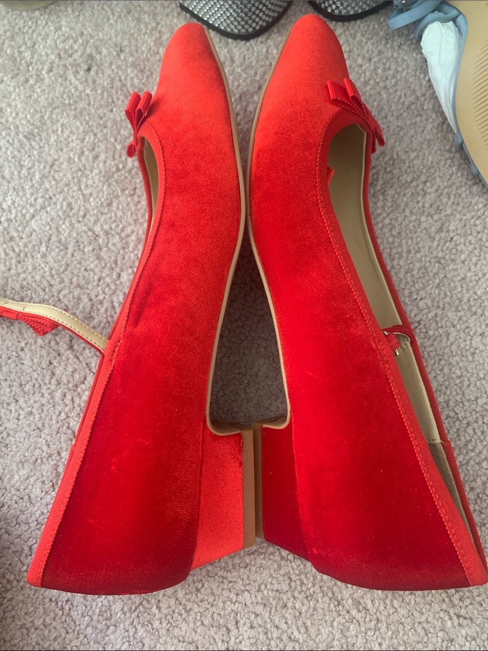 Never worn For Love & Lemons Lucia Velvet Mary Jane - Picture 5 of 9